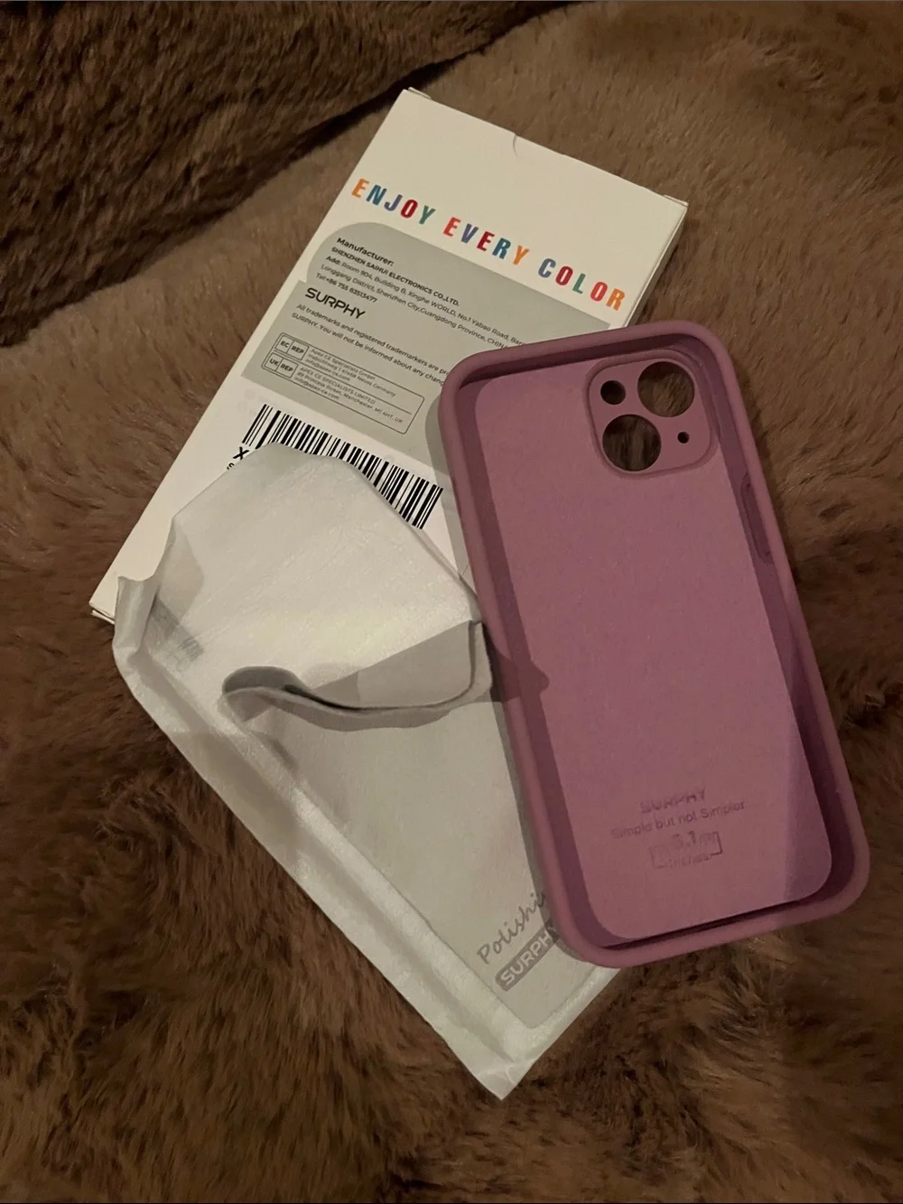 NIB Lilac silicon  iPhone 14 Case - Soft protective cover